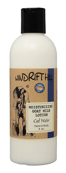 Windrift Hill moisturizing goat milk lotion Cool Water scent 8oz
