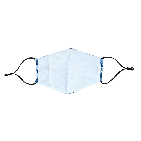 Blue Camo Adult Care Cover Face Mask