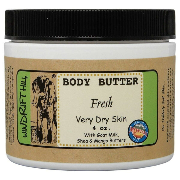 Windrift Hill goat milk body butter Fresh scent 4oz