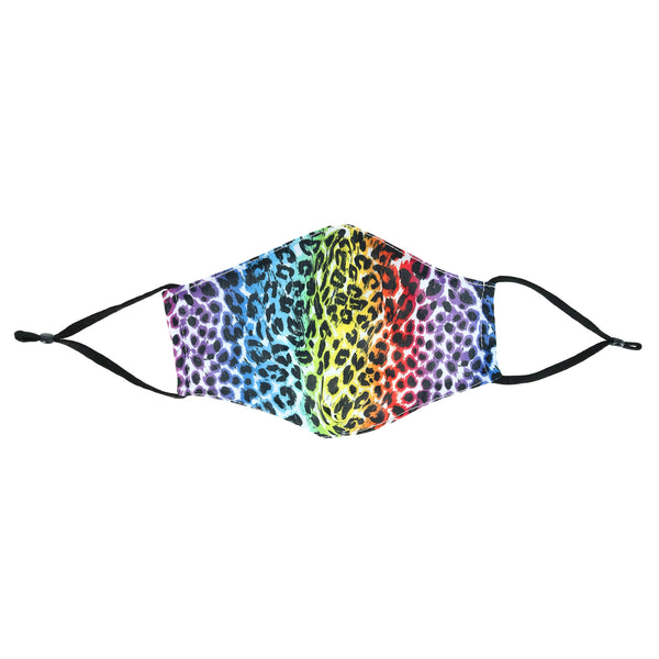 Rainbow Leopard Kids Care Cover Face Mask