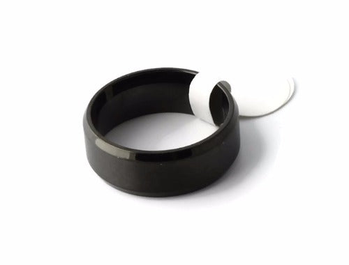 Black Classic Men's Stainless Steel Wedding Band