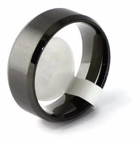 Black Classic Men's Stainless Steel Wedding Band