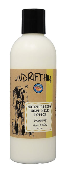 Windrift Hill moisturizing goat milk lotion Pearberry scent 8oz
