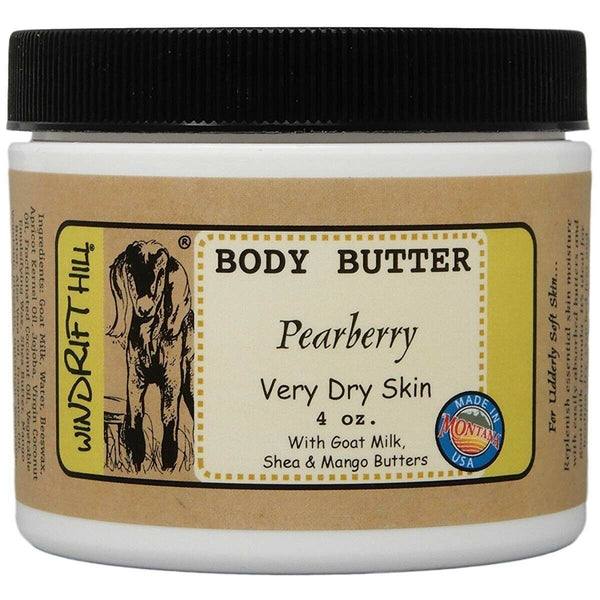 Windrift Hill goat milk body butter Pearberry scent 4oz