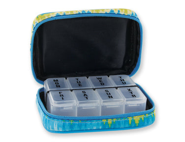 Indigo Terra Wellness Keeper 7 Day Weekly Travel Organizer Case