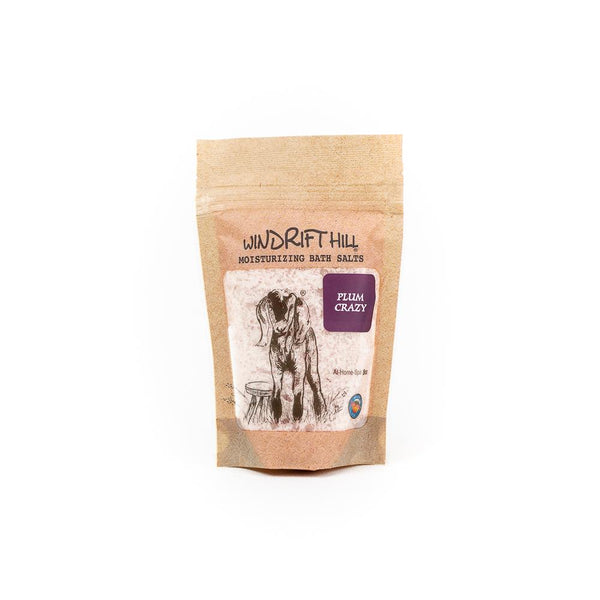 Windrift Hill moisturizing bath salts Plum Crazy scent 5oz
