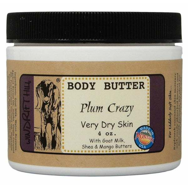 Windrift Hill goat milk body butter Plum Crazy scent 4oz