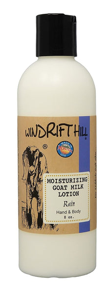 Windrift Hill moisturizing goat milk lotion Rain scent 8oz