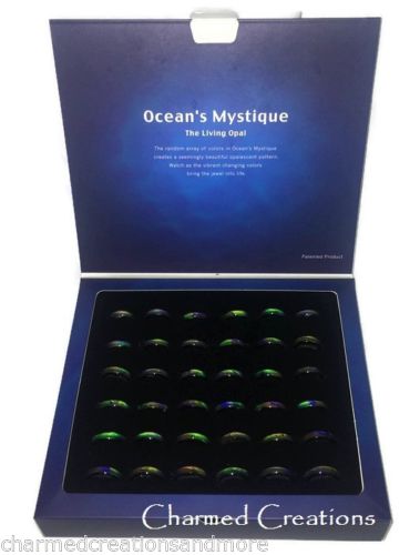 Box Of 36 Oceans Mystique Mood Rings With Counter Display