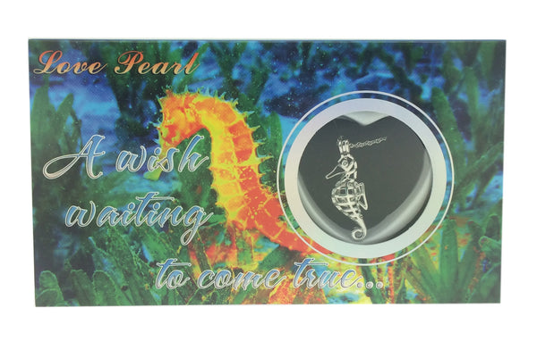 Love Pearl Seahorse Necklace Mollusk Shell Kit