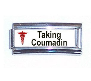 Taking Coumadin Super Link 9mm Italian charm