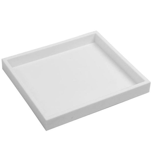 White Half Size Gemstone Display Tray